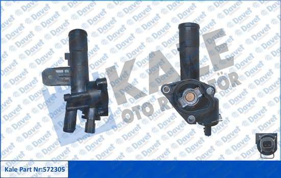 KALE 572305 Termostat 83°C Dacia Dokker Duster Lodgy Logan Ii Sandero Ii Nissan Cube Juke Civra Iii Note Nv200 Evalia Qashqai I Tiida Renault Captur Clio Iii Clio Iv Fluence Grand Scenic Iii Kangoo Grand Kangoo Ii